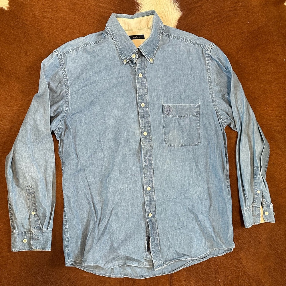 Men's Blue Denim Shirt